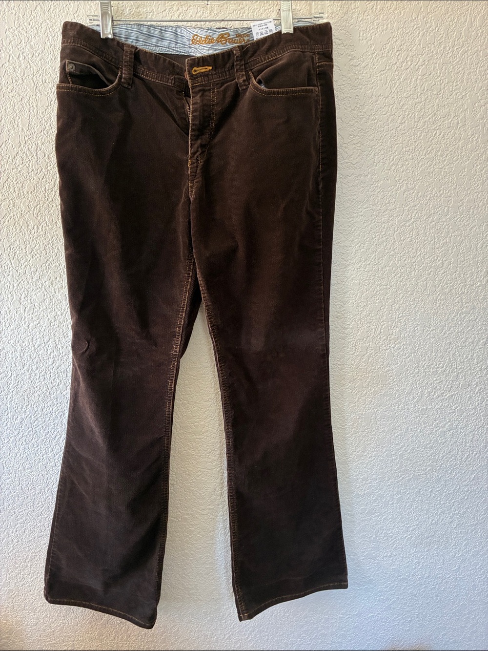 Eddie Bauer Brown Corduroy Wide-Leg Jeans
